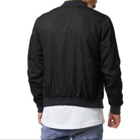New Lightweight Bomber Jackets Outerwear Full Zip Up - Picture 3 of 6